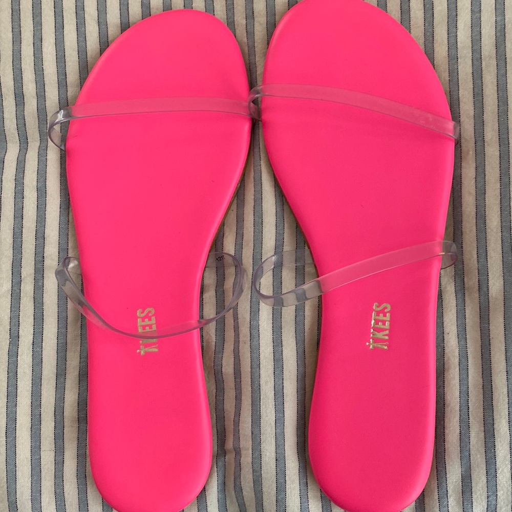 Neon Pink tkees. Never worn